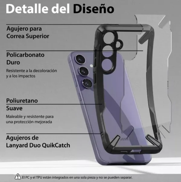Funda Ringke Fusion X para Samsung Galaxy S24 | Rosario