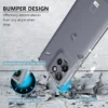 Funda Transparente con Cubre Cámaras para Motorola G15 + Vidrio Templado 9H | Rosario