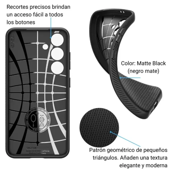 Funda Spigen Liquid Air para Samsung S24 Black | Rosario