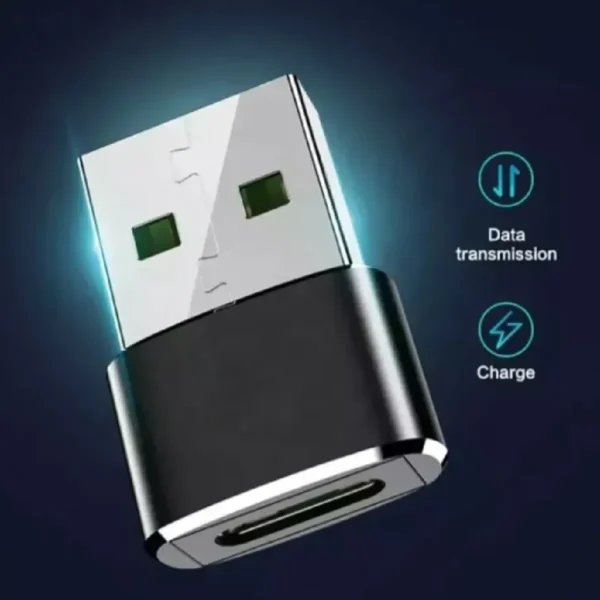 Adaptador USB-A (Macho) a USB-C (Hembra) | Rosario