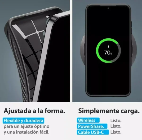 Funda Spigen Liquid Air para Samsung S24 Black | Rosario