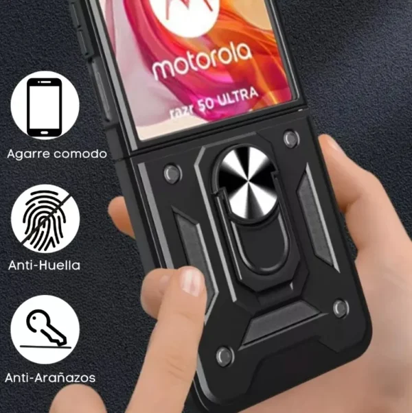 Funda Armor con Anillo para Motorola Razr 50 Ultra | Rosario