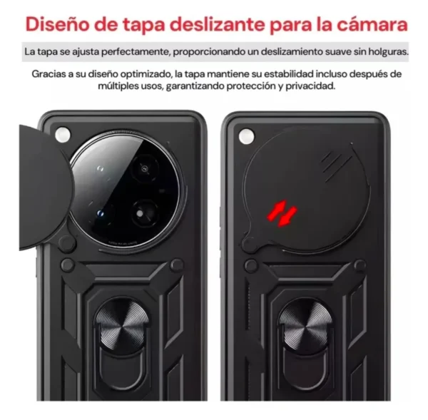 Funda Armor con Anillo y Cubre Cámaras para Infinix Zero 40 4G | Rosario